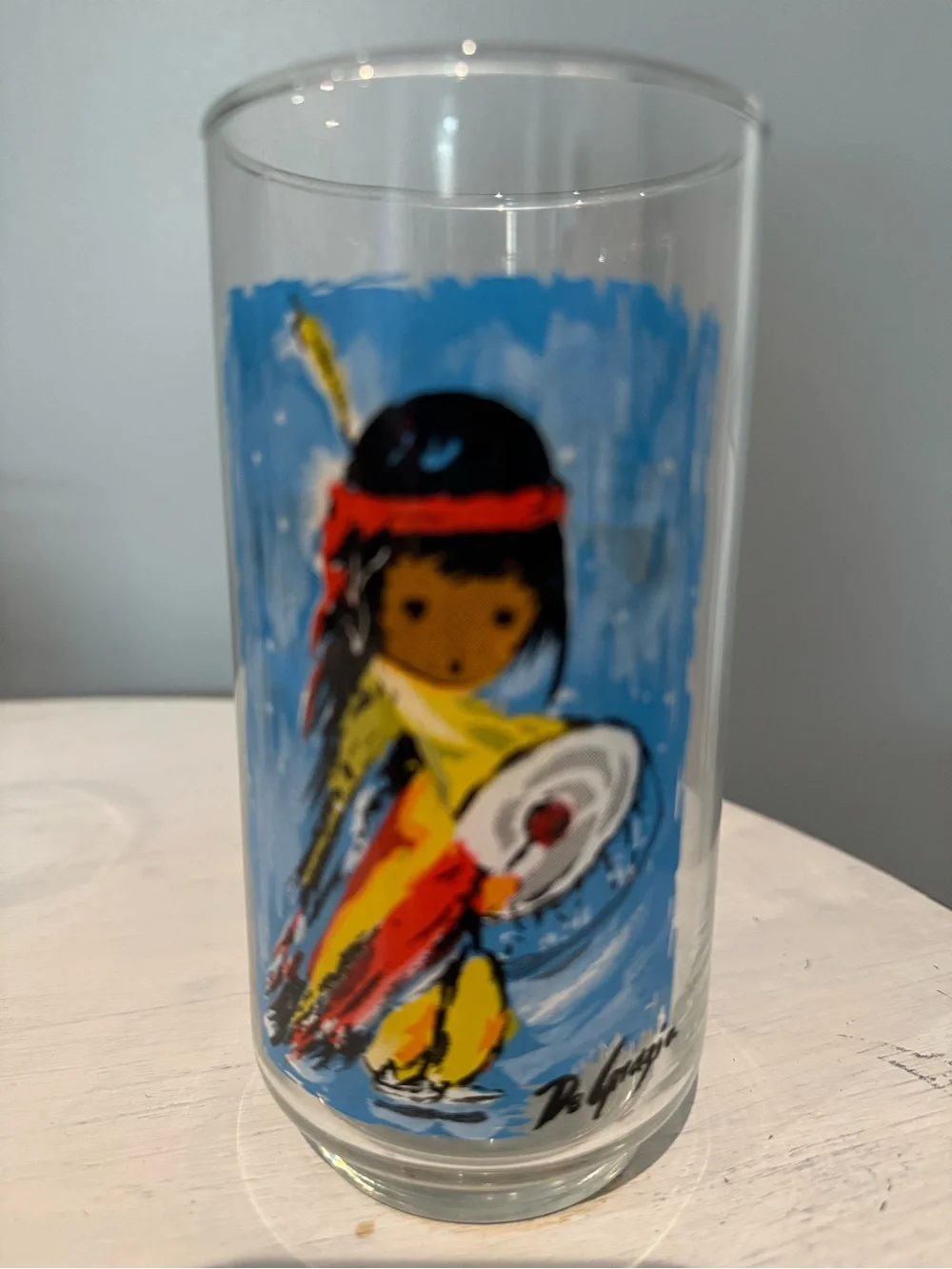 Vintage Libbey DeGrazia Children of the Southwest Glass Tumblers - Set of 3